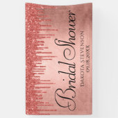 Dripping Peach Glitter | Terra Cotta Koraaldouche Spandoek (Verticaal)