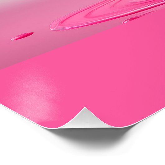 Dripping Pink Letter D - Customizable Name Poster  (Coin)