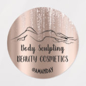 Drips Roze Lichaamscosmetica Balm Zeep Boetseren Labels (Design 1)