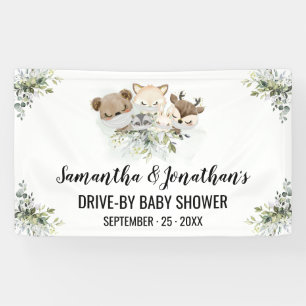 Drive-by Baby shower Bos Dieren Banner
