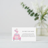 Drive by Baby shower Enclosure Card Informatiekaartje (Staand voorkant)