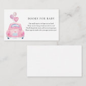 Drive by Baby shower Enclosure Card Informatiekaartje (Voorkant / Achterkant)