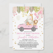 Drive by Baby shower Virtual Baby shower Kaart (Voorkant)