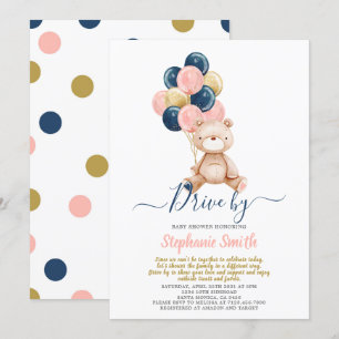 Drive by Beer Gender Reveal Baby shower Kaart
