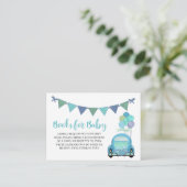 Drive by Blue Car Books for Baby Enclosure Card Informatiekaartje (Staand voorkant)
