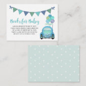 Drive by Blue Car Books for Baby Enclosure Card Informatiekaartje (Voorkant / Achterkant)