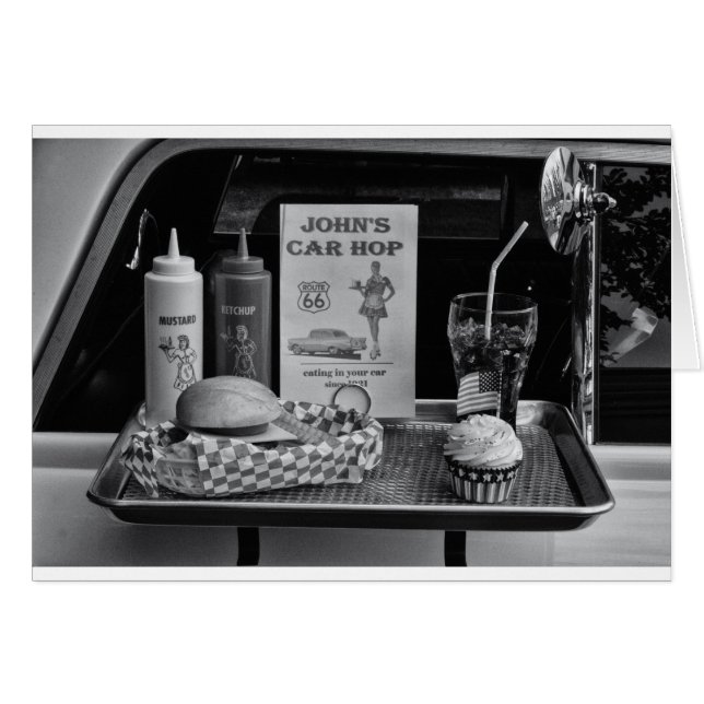 Drive-in-B&W van 1950 (Voorkant Horizontaal)