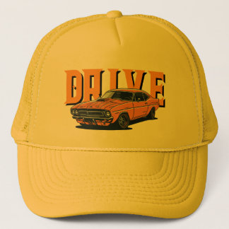 DRIVE – Oranje Vintage Autohonk Trucker Pet