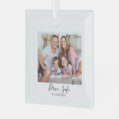 Drive Safe Custom Photo Car Glas Ornament (Voorkant links)