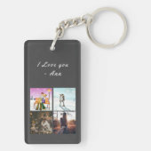 Drive Safe Gray Custom Photo sleutelhanger (achterkant)