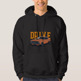 DRIVE – Snel Vintage Oranje Auto Hoed Hoodie