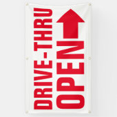 Drive-Thru banner voor fastfoodrestaurants (Verticaal)