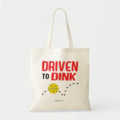 "Driven to Dink" Pickleball Canvas tas (Voorkant)