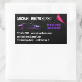 Driver onafhankelijke auto rechthoekige sticker (Tas)