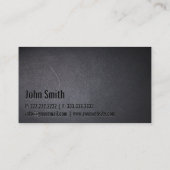 Driver Professional Black minimalist Visitekaartje (Achterkant)
