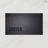 Driver Professional Black minimalist Visitekaartje (Voorkant)