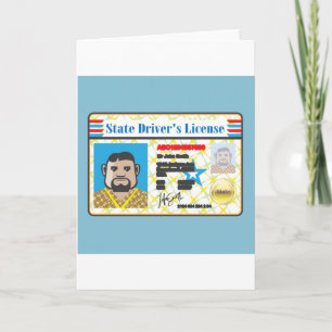 Driver's License Man photo ID vector Kaart