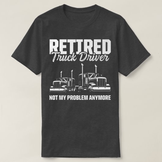 Drivers met chauffeur in ruste Retirement 2433 T-shirt (Design voorkant)