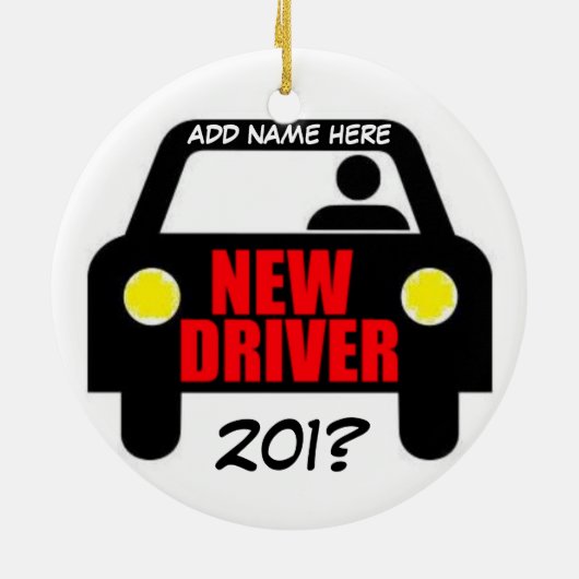 Drivers Training Keepsake Keramisch Ornament (Achterkant)