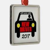 Drivers Training Keepsake Metalen Ornament (Rechts)