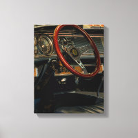 Driverstation voor oude spierklassieke auto met de