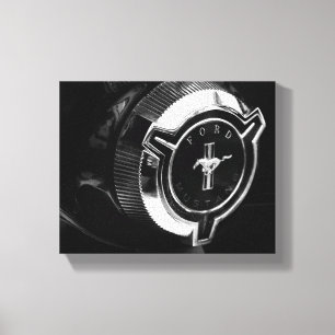 Driverstation voor oude spierklassieke auto met de canvas afdruk