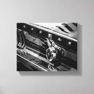Driverstation voor oude spierklassieke auto met de canvas afdruk