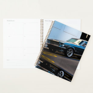 Driverstation voor oude spierklassieke auto met de planner