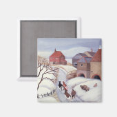 Driving Cows home in the Snow Magneet (Voorkant / Achterkant)