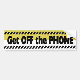 Driving with Cell Phone Bumpersticker