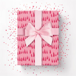 Drizzle Dot in Bright Pink Cadeaupapier