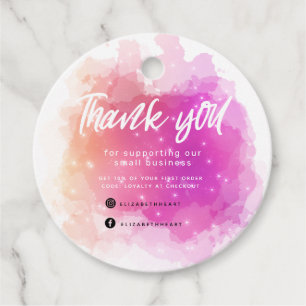 droamy pastel sky splash business - dank u bedankjes labels