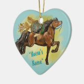 Drocatcher Bay Horse Keramisch Ornament (Links)
