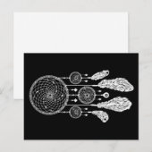 Drocatcher - Briefkaart (zwart) (Voorkant / Achterkant)