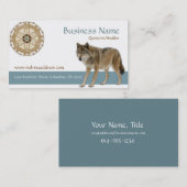 Drocatcher wWolf Native American Visitekaartje (Voorkant / Achterkant)