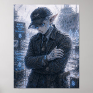 Droefheid / Beveiligingsbeambte / Verlaten Haven Poster