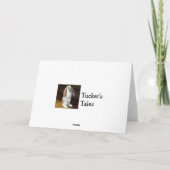 Droevig ben ik Recent Wenskaart Kaart (Achterkant)