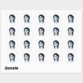 Droevig meisje sticker (Vel)