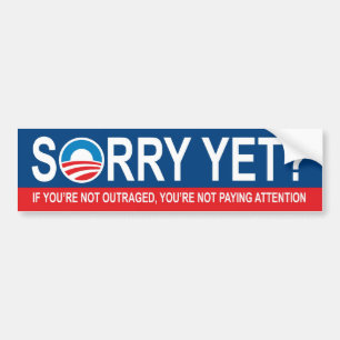 Droevig nog? Bumpersticker anti-Obama