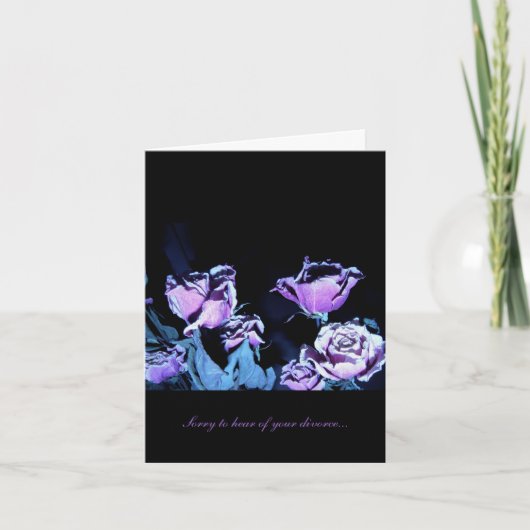 Droevig om uw scheiding… kaart (Voorkant)