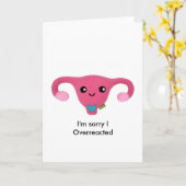 Droevig over uw periode kaart (Gele Bloem)