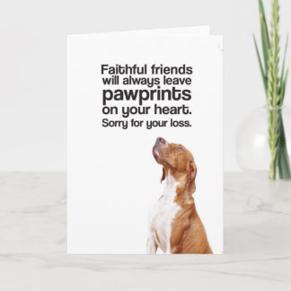 Droevig voor Uw Verlies (Wijzer) - Wenskaart Kaart