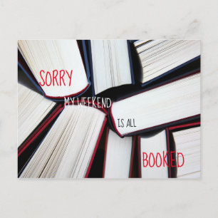 Droevig wordt Mijn Weekend allen geboekt Briefkaart