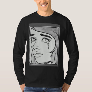 Droevige E Meisje Esthetische E Jongen Droevige Jo T-shirt