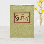 droevige kaart (Gele Bloem)