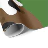 droevige kerstpudding cadeaupapier (Rol Hoek)