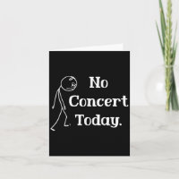 Droevige Stick Figure Muziekconcert Liefhebbers T-
