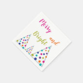 Droge en heldere kerstboom servet (Hoek)