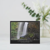 Droge Herfsten Waterval Briefkaart (Staand voorkant)