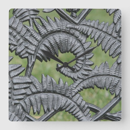 Droge ijzerklok vierkante klok (Voorkant)